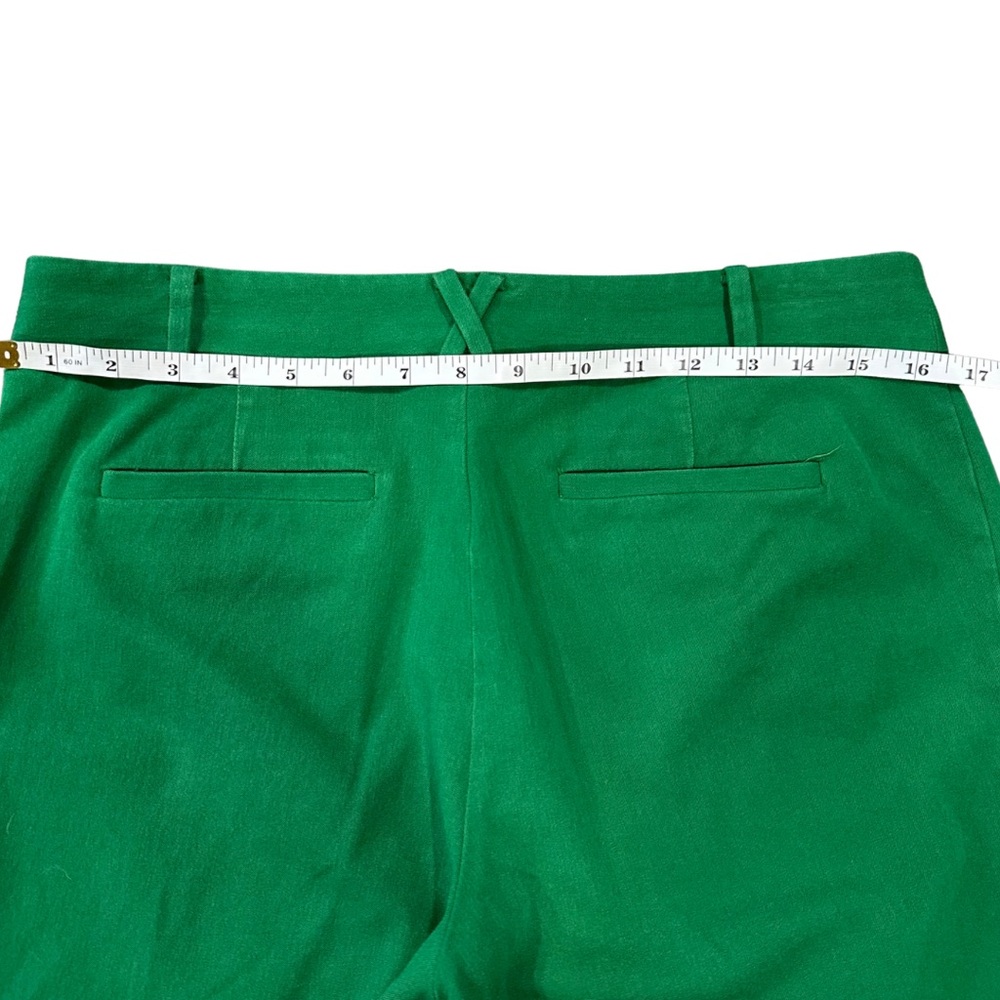Anthropologie The Essential Crop Flare Pants Size 6 Green - Picture 6 of 10